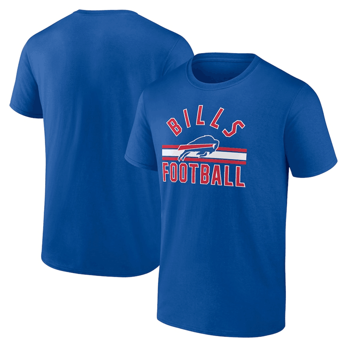 Men's Buffalo Bills Royal Arch Stripe T-Shirt